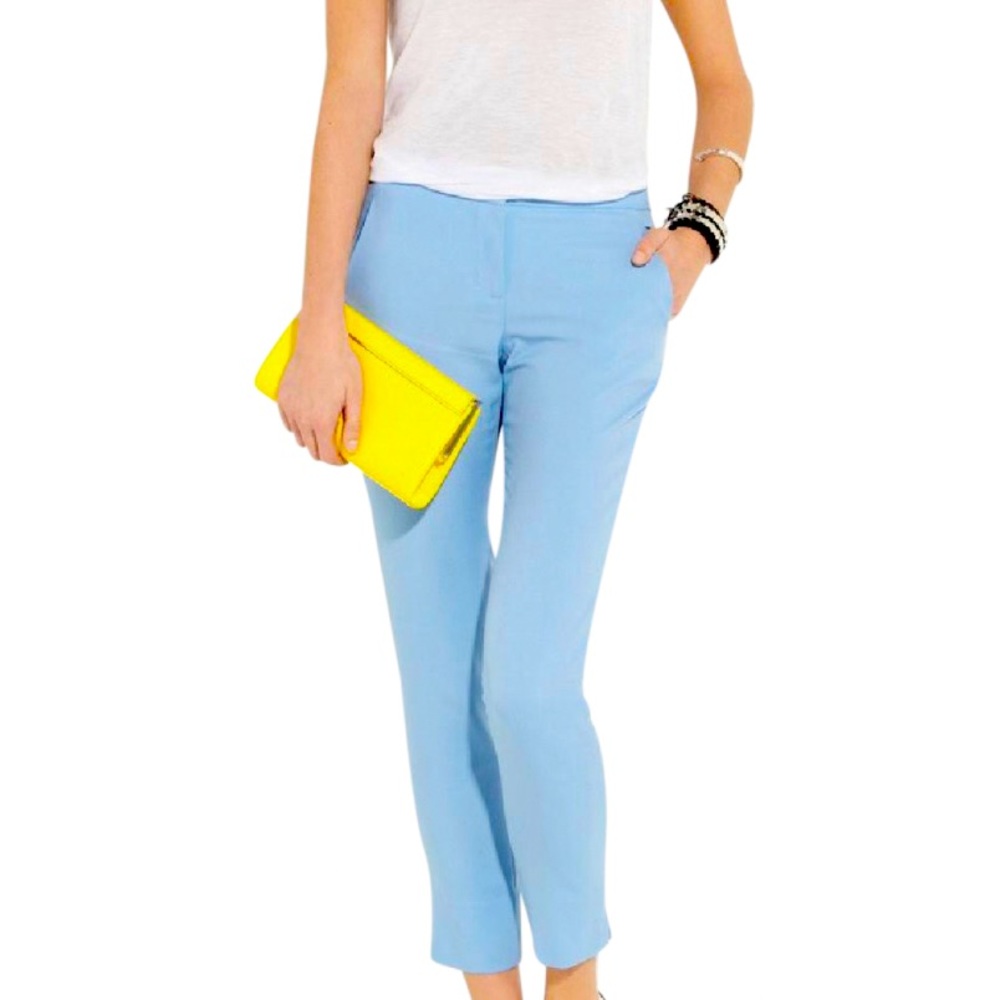 A.L.C. 👀 Azure Shayne Blue Cropped Trouser Pants